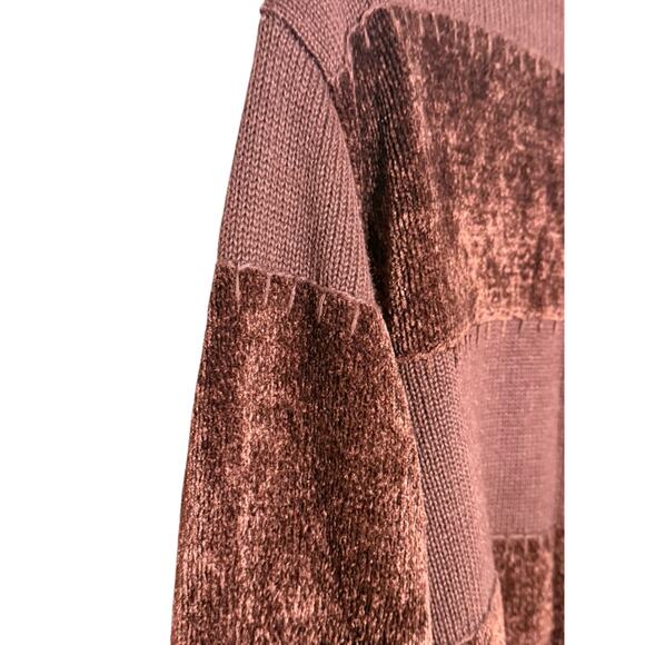 Berek Sweater Womens L Brown Animal Print Leopard Beaded Cardigan Button Vintage - Picture 8 of 16